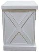 Million Dollar Rustic High Cotton White Double X Nightstand-1