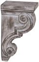 A & B Home 2-Piece Distressed Resin Architectural Corbel Set-1