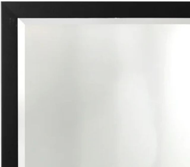 Stylecraft Black Beveled Framed Wall Mirror-1