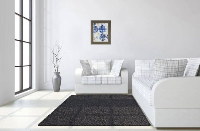 Classy Art Blue Quatrefoil I by Patrica Pinto Wall Art-3