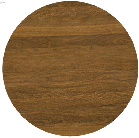 Amisco Customizable Gemma Walnut Veneer 48'' Bar Height Round Table-2