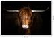 Classy Living Highland Cow on Black Wall Art-2