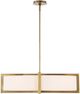 Uttermost® Cresson Brass/White 4-Light Pendant-0