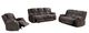 Mazin Furniture Presley Gray Power Reclining Loveseat with Center Console-2