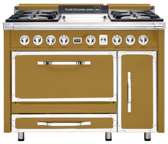 Vikings Tuscany 48" Golden Hour Pro Style Dual Fuel Range with 2 Induction-0