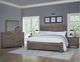 Vaughan-Bassett Dovetail Mystic Gray Queen Low-Profile Poster Bed -1