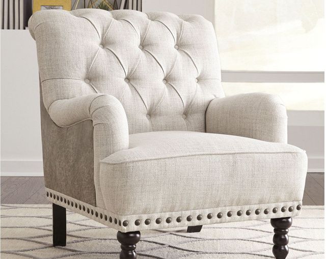 Signature Design by Ashley® Tartonelle Ivory/Taupe Accent Chair-2
