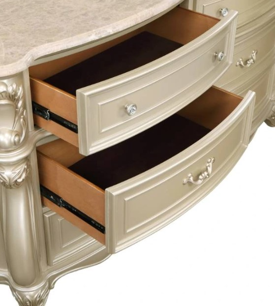 New Classic Home Furnishings Monique Champagne Dresser - Thumbnail 3