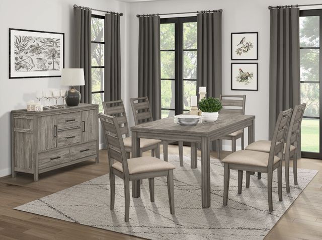 Homelegance® Bainbridge Weathered Gray Dining Table-1