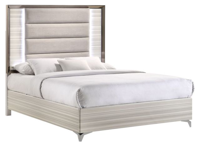 Global Furniture USA Zambrano 5-Piece White Queen Bedroom and Vanity Set-2
