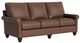 Bassett® Furniture Customizable Benchmade Premier Leather Roll Arm Sofa-0