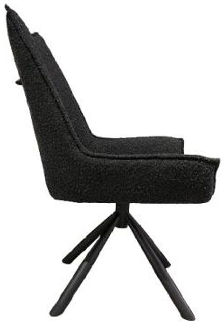 Nest Home Collections Ari Ascot Charcoal/Iron Swivel Dining Chair   -1