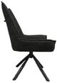 Nest Home Collections Ari Ascot Charcoal/Iron Swivel Dining Chair -1