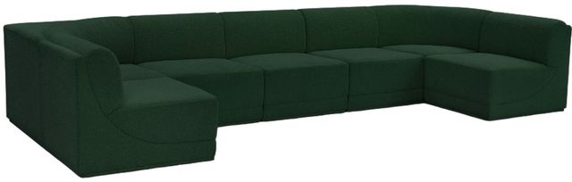 Meridian Furniture Ollie 7-Piece Green Sectional-0