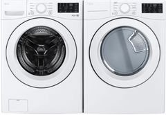 LG White Front Load Laundry Pair