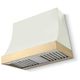 AGA Marquee 36" White Wall Mounted Range Hood with Polished Brass Trim-0