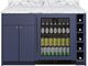 Summit® Turnkey Mesa 54" Midnight Navy Dry Bar with 3.3 Cu. Ft. Built-In Beverage Center-0