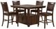 Jofran Inc. Cannon Valley 5-Piece Brown Counter Dining Set-0