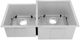 ZLine Jackson Satin Stainless Steel 10" Undermount Double Bowl Kitchen Sink with Bottom Grid-1
