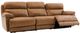 Steve Silver Co. Gatlin 3-Piece Brown Leather Dual-Power Reclining Sofa-5