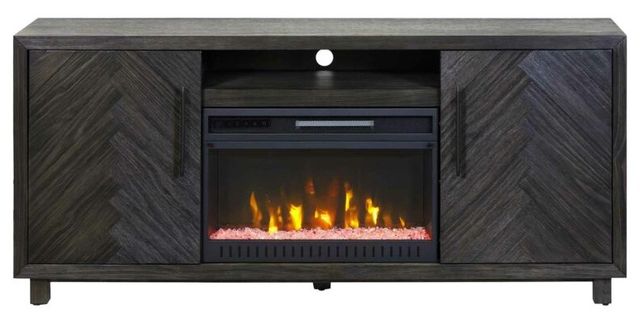 Martin Furniture Palisades Charcoal Fireplace TV Stand-1