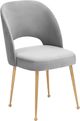 TOV Furniture Swell Light Grey Velvet Chair-0