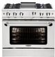 Capital Culinarian 36" Stainless Steel Pro Style Gas Range-0