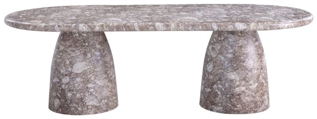Meridian Furniture Cosenza Brown 96" Indoor/Outdoor Concrete Dining Table-1