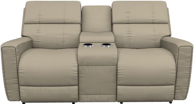 La-Z-Boy® Apollo Sand Manual Reclining Loveseat with Console-1