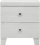 Elements International Belinda White Nightstand-1