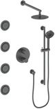 ZLINE Emerald Bay Gun Metal Thermostatic Shower System With Body Jets-0