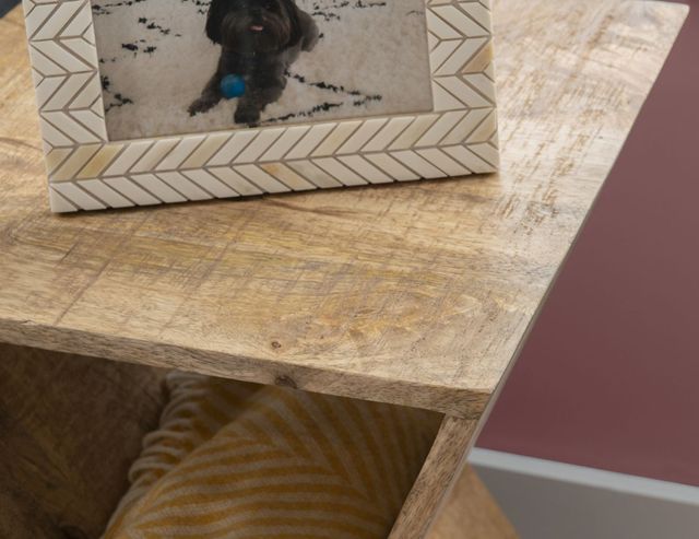 Powell® Titus Natural Triangle Side Table-4