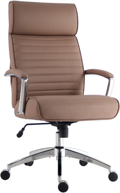 Parker House® Dc Softy Latte Leather Tall Desk Chair-0