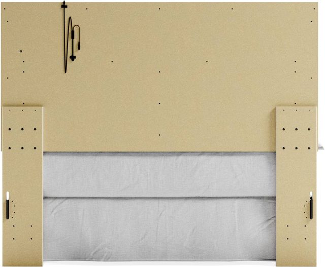 Signature Design by Ashley® Altyra Beige/White Queen Upholstered Panel Headboard-3