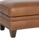 Smith Brothers Customizable 269 Leather Ottoman-1