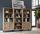 aspenhome® Harper Point Bleached Khaki Open Bookcase-2