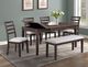 Crown Mark Wagner Brown/Gray Upholstered Dining Side Chair-1