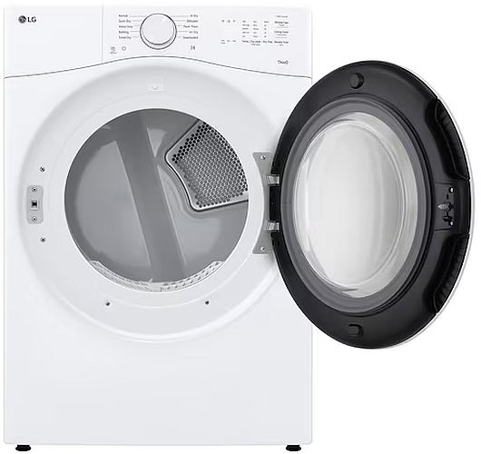 LG 7.4 Cu. Ft. White Front Load Electric Dryer with AI Sensor Dry®-1