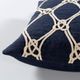 Surya Marion Dark Blue 20"x20" Toss Pillow with Polyester Insert-1
