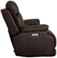 Flexsteel® Clive Clove Brown Power Reclining Loveseat with Power Headrests and Lumbar-2