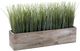 Monarch Specialties Inc. 12" Indoor Grass Artificial Plant in 5" Wood Box-0