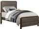 Mazin Furniture Vestavia Antique Gray/Dark Brown Twin Youth Bed-0