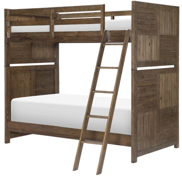 Legacy Kids Teen Summer Camp Tree House Brown Twin/Twin Bunk Bed-0