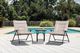 Furniture of America® Bastia 3-Piece Beige/Black Fabric/Metal Outdoor Conversation Set-1