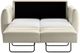Luonto® Furniture Jamie Chrome/Soft Antique Queen Sleeper Loveseat-1
