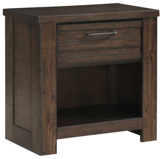 Mazin Furniture Longview Dark Brown Nightstand-0