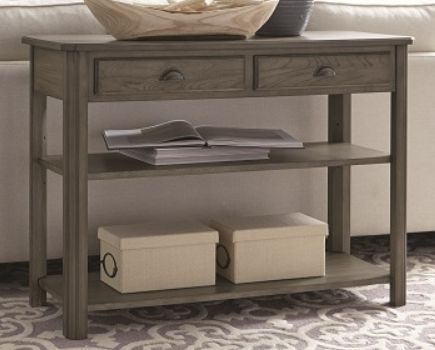 Null Furniture Brown Sofa/Media Console Table-0