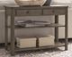 Null Furniture Brown Sofa/Media Console Table-0