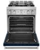 KitchenAid® 30" Ink Blue Smart Pro Style Gas Range-1