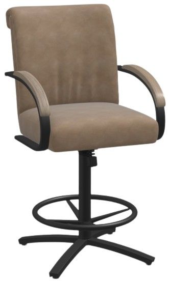 Chromcraft Customizable Easton Swivel Tilt Counter Height Dining Stool-0